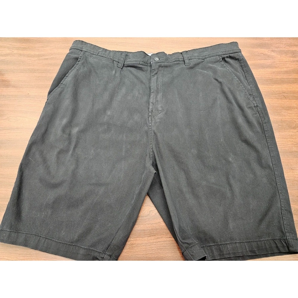 Alexander Julion Colours Mens Size 40 Black Casual Shorts Flat Front Cotton